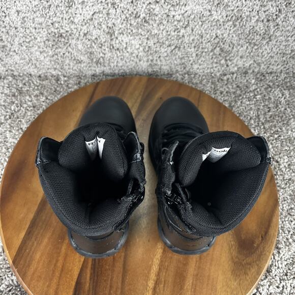 Reebok Rapid Response Mens 4 M / Womens 6 M Black Combat Boots Side Zipper - Picture 6 of 10